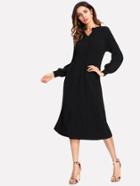 Shein Lantern Sleeve Knit Dress