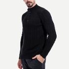 Shein Men High Neck Cable Pattern Solid Jumper