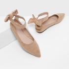 Shein Bow Decorated Pointed Toe Flats