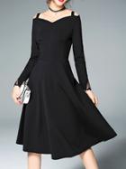 Shein Open Shoulder A-line Dress