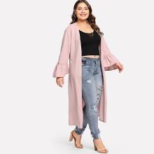 Shein Plus Bell Sleeve Duster Coat
