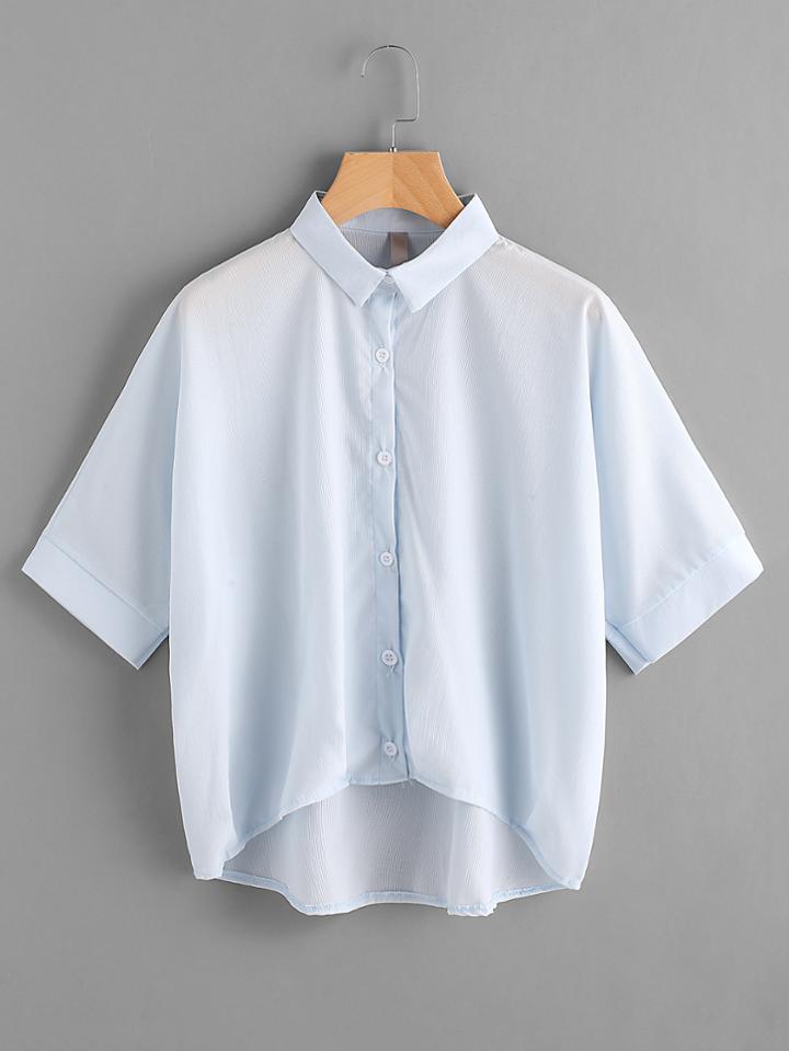 Shein Dip Hem Oversize Shirt