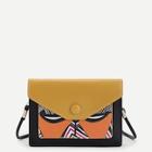 Shein Color Block Printed Crossbody Bag