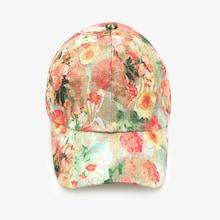 Shein Girls Flower Print Baseball Cap