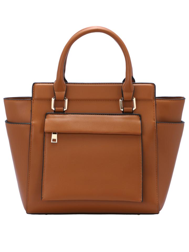 Shein Dark Yellow Zipper Pu Bag