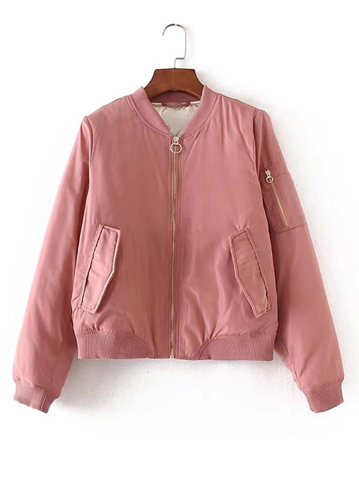 Shein Zipper Up Flight Jacket