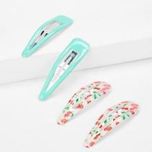 Shein Cherry Pattern Hair Clip Set 2pairs