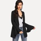 Shein Double Breasted Bell Sleeve Blazer