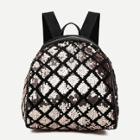 Shein Sequin Decor Curved Top Backpack