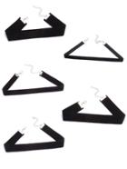 Shein Black Suede Leather Plain Choker Necklace Set