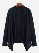Shein Navy Long Sleeve Cardigan