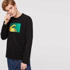 Shein Men Long Sleeve Graphic Tee