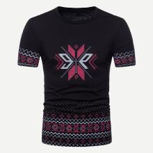 Shein Men Geometric Print T-shirt