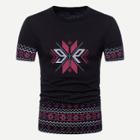 Shein Men Geometric Print T-shirt