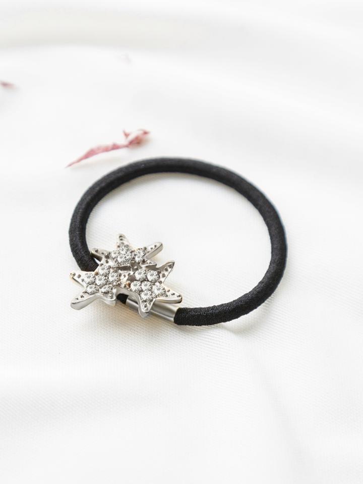 Shein Silver Star Detail Hair Tie