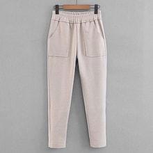 Shein Dual Pocket Solid Pants