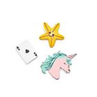 Shein Starfish & Playing Card Design Brooch Set
