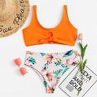 Shein Mix And Match Floral Bikini Set