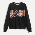 Shein Men Graphic Print Tunic Pullover
