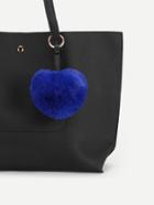 Shein Heart Shaped Faux Fur Bag Accessories
