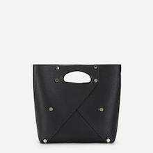 Shein Metal Design Satchel Bag With Cut Out Handle