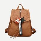Shein Plaited Detail Backpack With Bear Charm