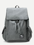 Shein Side Pocket Flap Backpacks Bag