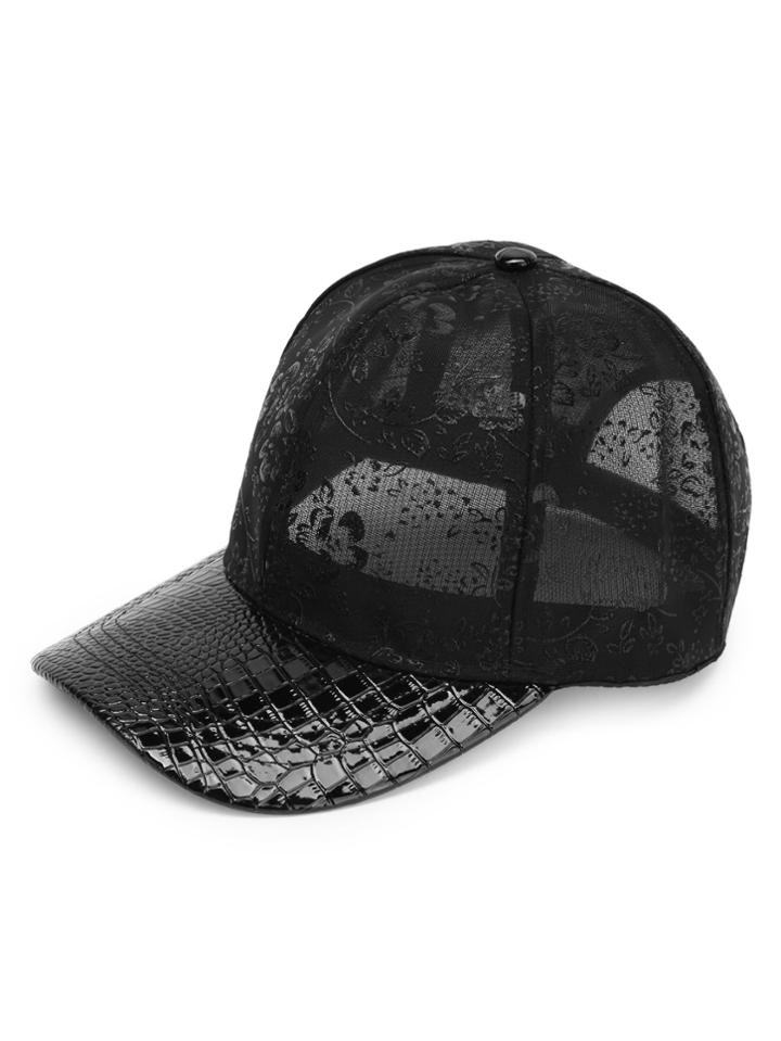 Shein Crocodile Pattern Mesh Cap