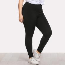 Shein Plus Elastic Waist Skinny Leggings