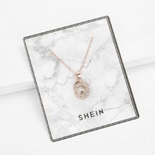 Shein Rhinestone Animal Pendant Necklace