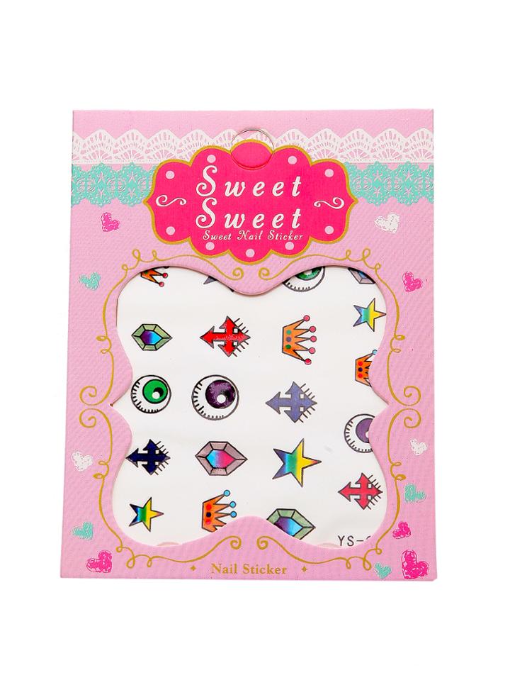 Shein Cute Crown Nail Sticker Set