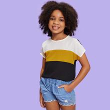 Shein Girls Cut And Sew Top