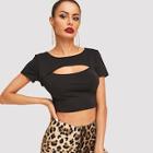 Shein Cut Out Form Fitting Tee