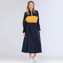 Shein Drawstring Waist Zip Front Hooded Dress