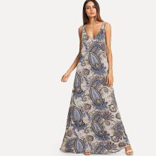 Shein Paisley Print Maxi Tank Dress