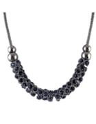 Shein Latest Design Pretty Women Blue Rhinestone Fashion Beads Necklace