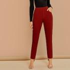 Shein Wide Waistband Solid Pants