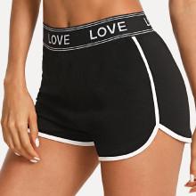 Shein Lettering Waistband Dolphin Shorts