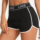 Shein Lettering Waistband Dolphin Shorts