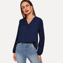 Shein V Neck Plain Top