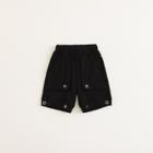 Shein Boys Metal Grommet Detail Letter Print Pants
