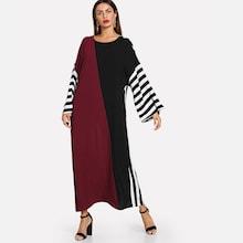 Shein Cut And Sew Self Belted Hijab Dress