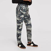 Shein Men Slant Pocket Camo Print Pants