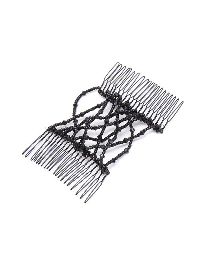 Shein Random Color Beaded Design Hair Comb 1pcs