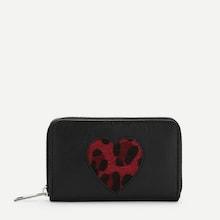 Shein Contrast Heart Print Pu Purse