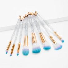 Shein Metal Detail Makeup Brush 8pack