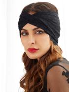 Shein Black Lace Twist Headband