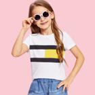 Shein Girls Color Block T-shirt