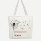 Shein Dandelion Print Tote Bag