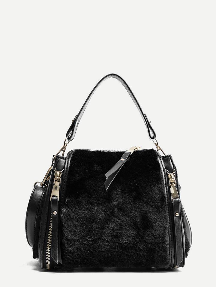 Shein Zip Around Fuzzy Grab Bag